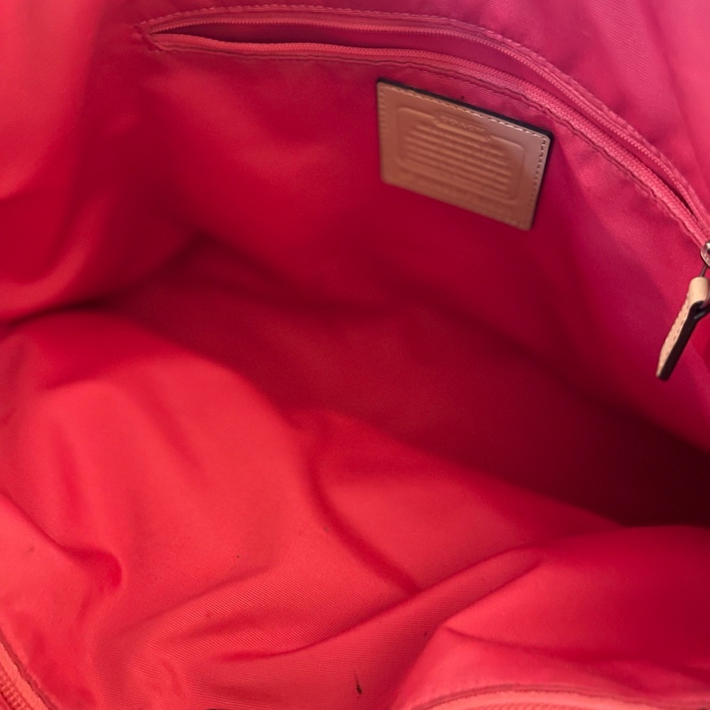 Coach Brown and Pink Women's Bag - Picture 8 of 10